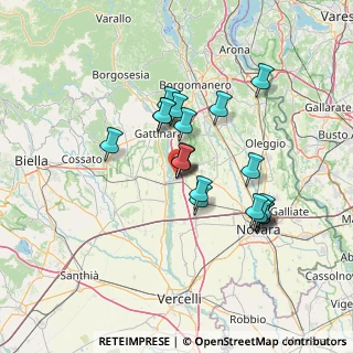Mappa Via Silvio Pellico, 28064 Carpignano Sesia NO, Italia (11.45263)