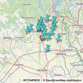 Mappa Via Silvio Pellico, 28064 Carpignano Sesia NO, Italia (9.9875)