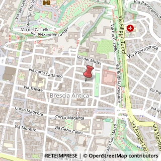 Mappa Via Carlo Cattaneo,  70, 25121 Brescia, Brescia (Lombardia)