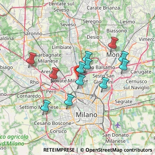 Mappa Via Santa Maria del Rosario, 20032 Cormano MI, Italia (6.54)
