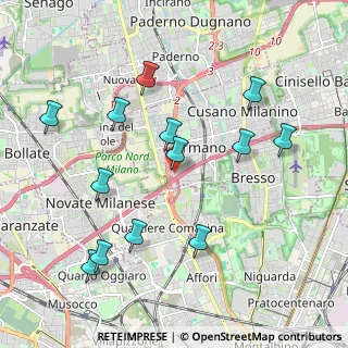 Mappa Via Santa Maria del Rosario, 20032 Cormano MI, Italia (2.11308)