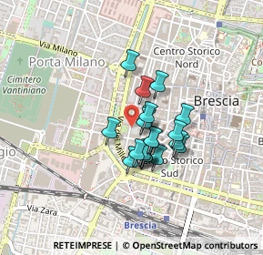 Mappa Contrada delle Bassiche, 25122 Brescia BS, Italia (0.2765)