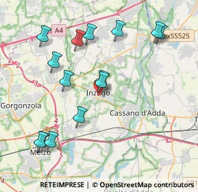 Mappa Via Armando Diaz, 20065 Inzago MI, Italia (4.27429)