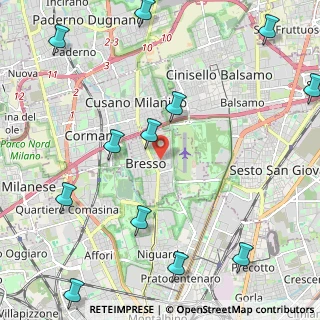 Mappa Via Giulio Grassi, 20091 Bresso MI, Italia (2.97417)