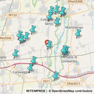 Mappa Via della Maggiolina, 24050 Morengo BG, Italia (4.736)