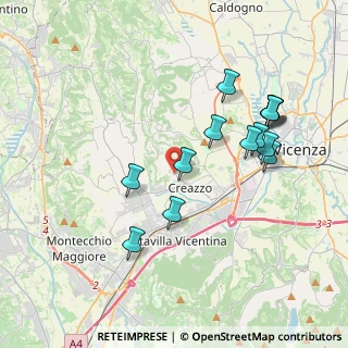 Mappa Via Poggian, 36051 Creazzo VI, Italia (3.81357)