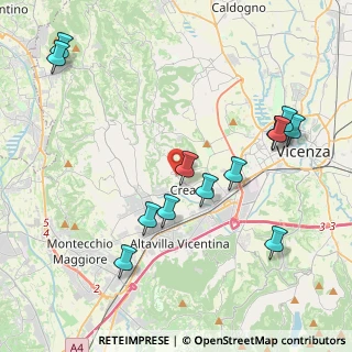Mappa Via Poggian, 36051 Creazzo VI, Italia (4.57769)