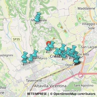 Mappa Via Poggian, 36051 Creazzo VI, Italia (1.9645)