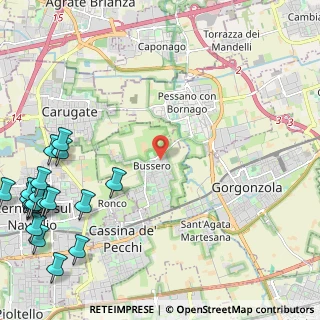 Mappa Via Giacomo Matteotti, 20060 Bussero MI, Italia (3.54789)