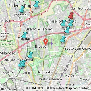 Mappa Via Luigi Strada, 20091 Bresso MI, Italia (2.70455)