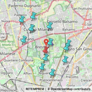 Mappa Via Luigi Strada, 20091 Bresso MI, Italia (1.975)