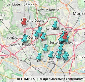 Mappa 20123 Bresso MI, Italia (3.4295)