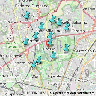 Mappa Via Roma, 20123 Bresso MI, Italia (1.69615)