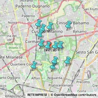 Mappa Via Roma, 20123 Bresso MI, Italia (1.46462)