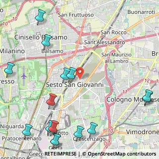 Mappa Via Enrico Falck, 20099 Sesto San Giovanni MI, Italia (3.16333)