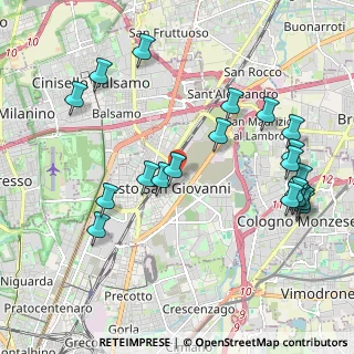 Mappa Via Enrico Falck, 20099 Sesto San Giovanni MI, Italia (2.3095)