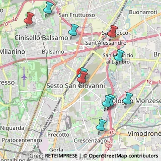 Mappa Via Enrico Falck, 20099 Sesto San Giovanni MI, Italia (2.29818)