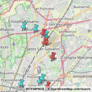 Mappa Via Enrico Falck, 20099 Sesto San Giovanni MI, Italia (2.26909)