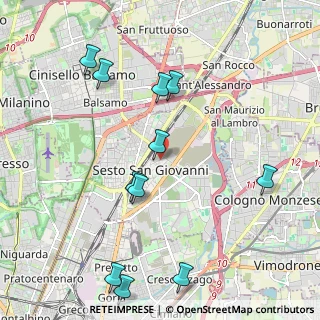 Mappa Via Enrico Falck, 20099 Sesto San Giovanni MI, Italia (2.36091)