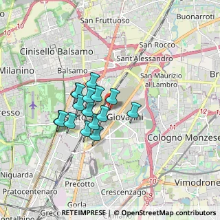 Mappa Via Enrico Falck, 20099 Sesto San Giovanni MI, Italia (1.28063)
