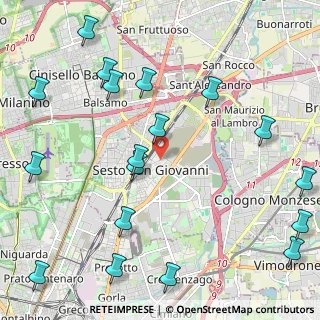 Mappa Via Enrico Falck, 20099 Sesto San Giovanni MI, Italia (2.835)