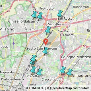 Mappa Via Enrico Falck, 20099 Sesto San Giovanni MI, Italia (2.46417)