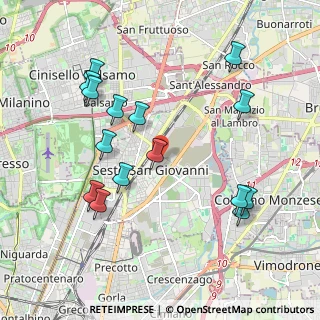 Mappa Via Enrico Falck, 20099 Sesto San Giovanni MI, Italia (2.10667)