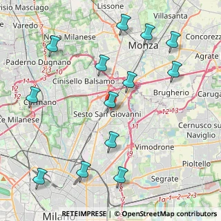 Mappa Via Enrico Falck, 20099 Sesto San Giovanni MI, Italia (4.95462)