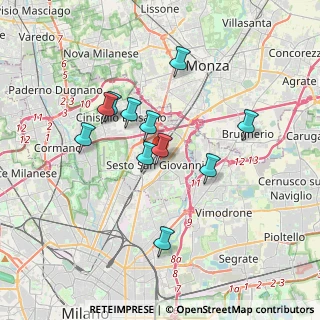 Mappa Via Enrico Falck, 20099 Sesto San Giovanni MI, Italia (3.05727)