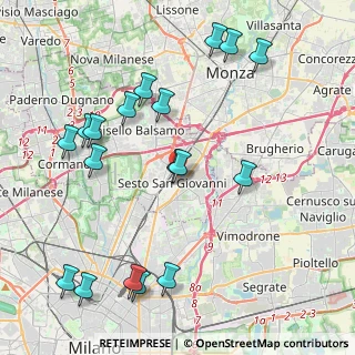 Mappa Via Enrico Falck, 20099 Sesto San Giovanni MI, Italia (4.78167)