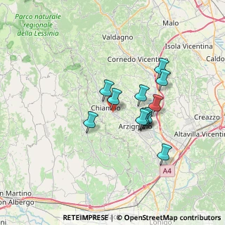 Mappa Via Monte Sabotino, 36072 Chiampo VI, Italia (5.4475)