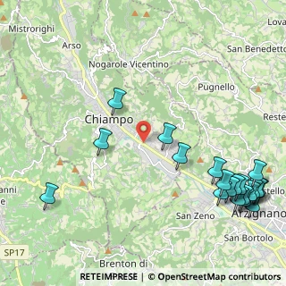 Mappa Via Monte Sabotino, 36072 Chiampo VI, Italia (2.9455)