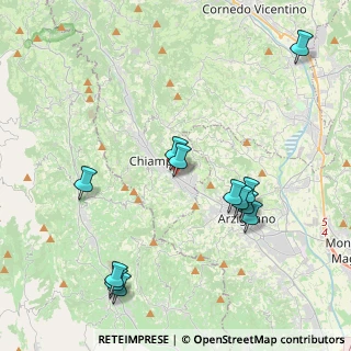 Mappa Via Pieve Bassa, 36072 Chiampo VI, Italia (4.3925)