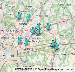 Mappa Cascina Nibai, 20063 Cernusco sul Naviglio MI, Italia (6.11909)