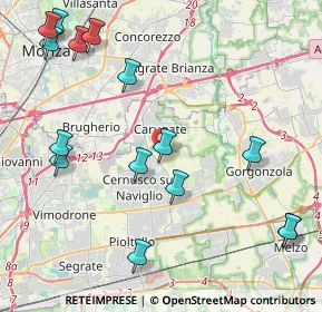 Mappa Cascina Nibai, 20063 Cernusco sul Naviglio MI, Italia (5.19067)