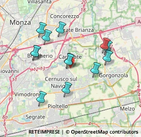 Mappa Cascina Nibai, 20063 Cernusco sul Naviglio MI, Italia (3.43231)