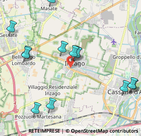 Mappa Via Casino Monasterolo, 20065 Inzago MI, Italia (2.38692)