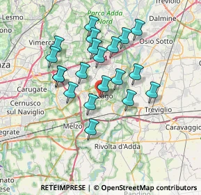 Mappa Via Casino Monasterolo, 20065 Inzago MI, Italia (6.1495)