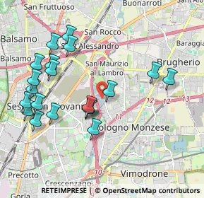 Mappa Via Barcellona, 20099 Sesto San Giovanni MI, Italia (2.135)