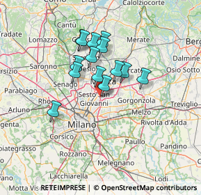 Mappa Via Barcellona, 20099 Sesto San Giovanni MI, Italia (10.45214)