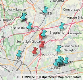 Mappa Via Barcellona, 20099 Sesto San Giovanni MI, Italia (4.62944)