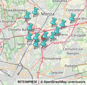 Mappa Via Barcellona, 20099 Sesto San Giovanni MI, Italia (2.85308)