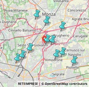 Mappa Via Barcellona, 20099 Sesto San Giovanni MI, Italia (3.62727)