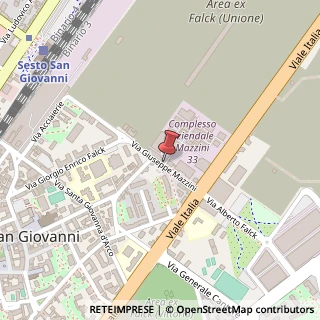 Mappa Via Giuseppe Mazzini, 33, 20099 Sesto San Giovanni, Milano (Lombardia)