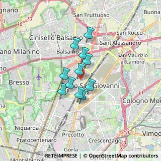 Mappa Via Vittorio Padovani, 20099 Sesto San Giovanni MI, Italia (1.09364)