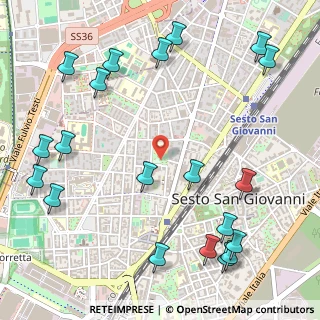 Mappa Via Vittorio Padovani, 20099 Sesto San Giovanni MI, Italia (0.7175)