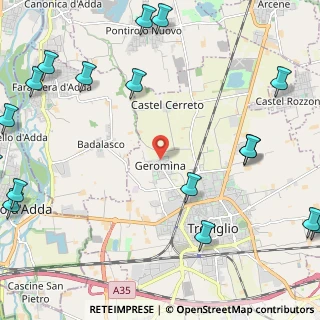 Mappa Via Canonica, 24047 Treviglio BG, Italia (3.593)
