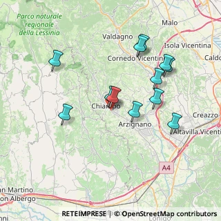 Mappa Via Cima Levante, 36072 Chiampo VI, Italia (7.0975)