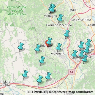 Mappa Via Cima Levante, 36072 Chiampo VI, Italia (10.458)