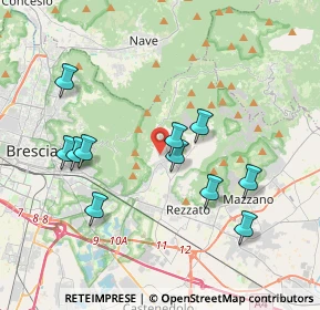 Mappa Via G. Puccini, 25082 Botticino BS, Italia (3.69909)